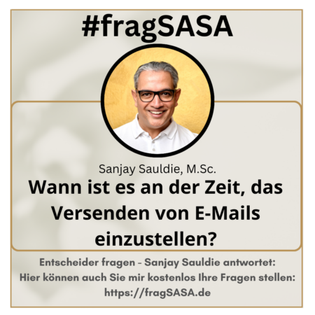 Wann ist es an der Zeit das Versenden von E Mails einzustellen